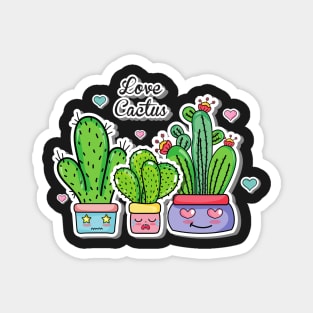 Small Cactus Lover - Love Cactus Magnet