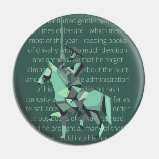 Don Quixote Quote Pin