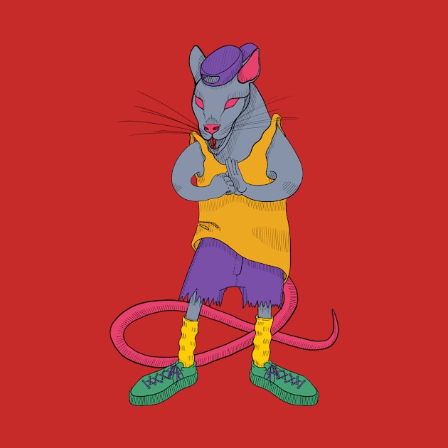 Street gang rat stylish post punk by RedRat