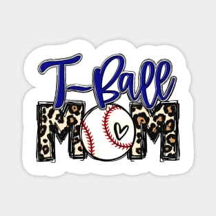 T Ball Mom Leopard, Tee Ball Mom Magnet