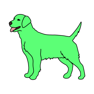 Neon Green Dog T-Shirt