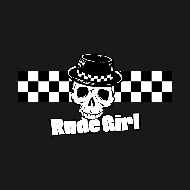 Rude Girl Skull by JustSka