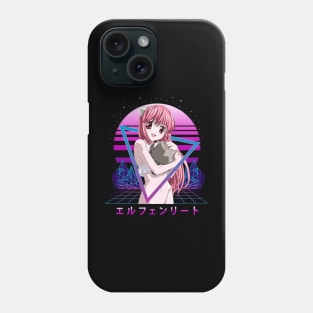 Visions Of Nyu Evolving Characters In Elfen Lied Manga Phone Case