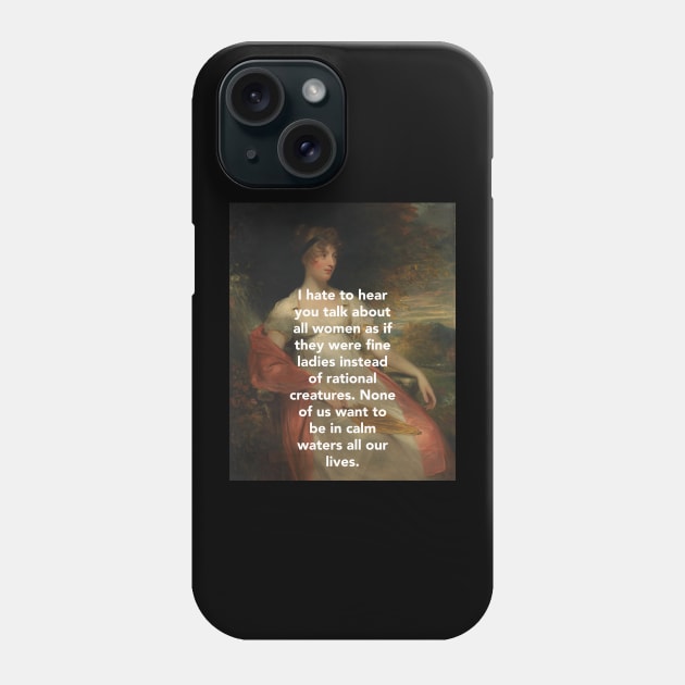 Jane Austen - On Women Phone Case by ViolMil