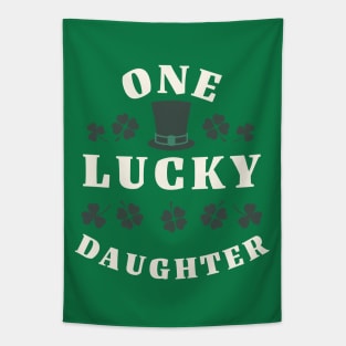 One Lucky Daughter St Patricks Day Tapestry