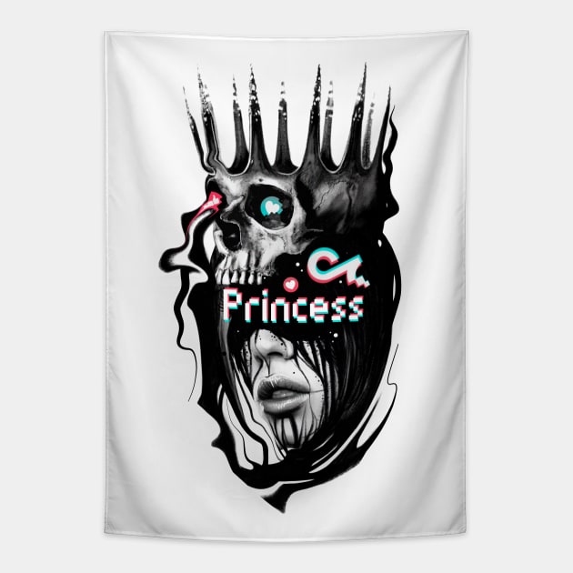 Princess TikTooK Queen Tapestry by IvanJoh