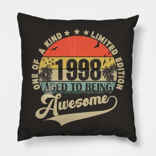 Vintage Year 1998 Pillow