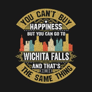 Wichita Falls City Texas State USA Flag Native American T-Shirt