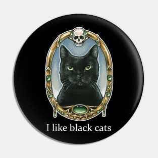 I Like Black Cats Pin