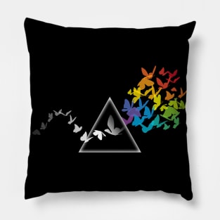 butterfly into prism Pillow