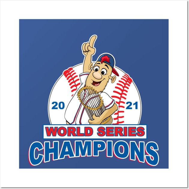 2021 World Series Champions Braves Trophy Sculpture