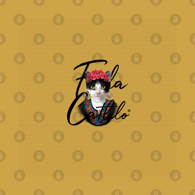 Mostard TXB back Cat Frida Cathlo version of - Frida Kahlo by CatIsBlack