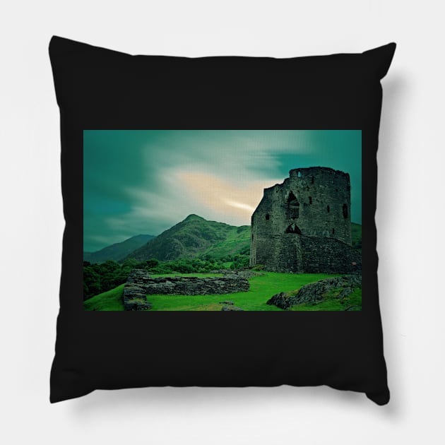 THE SPIRIT OF DOLBADARN Pillow by dumbodancer