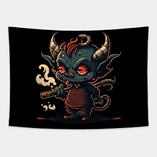 a cute demon Tapestry