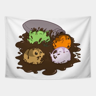 Penguinscoops - choco bath Tapestry