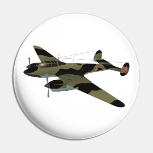 Petlyakov Pe-2 Soviet WW2 Dive Bomber Pin