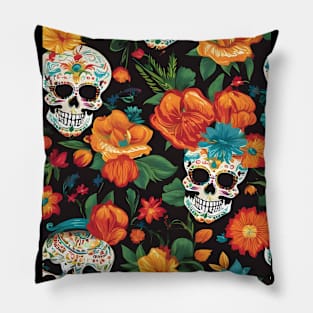 Cinco de Mayo skull pattern Pillow