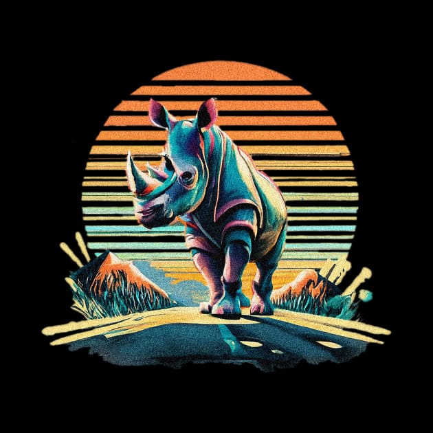 Colorful rhino by Dürer Design