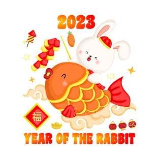 Happy Chinese New Year 2023 Year of the Rabbit Zodiac T-Shirt