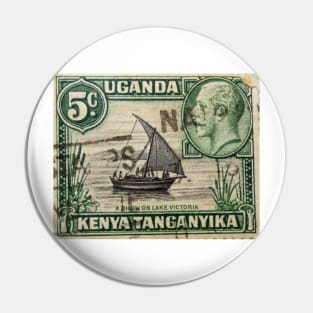 Uganda, Kenyan, and Tanganyika Stamp Pin