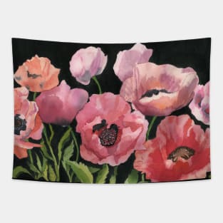 Pink poppies Tapestry