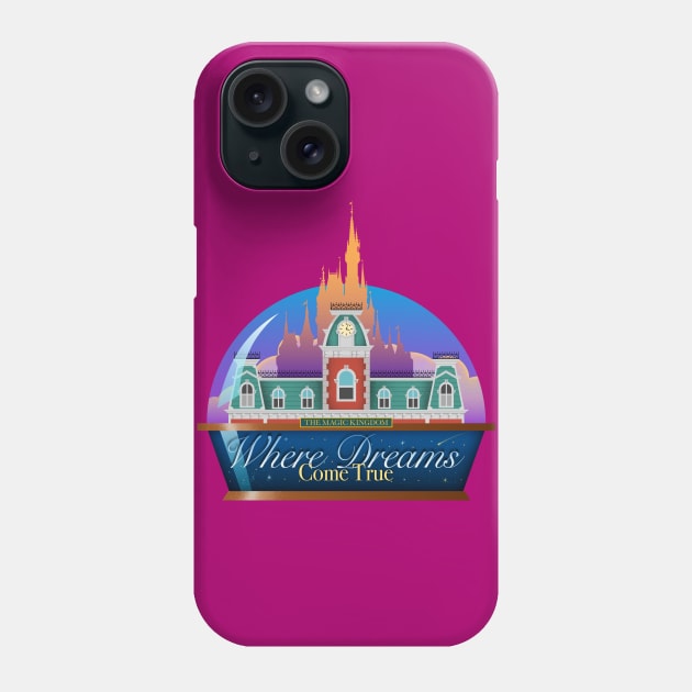 Where Dreams Come True Phone Case by Rosado