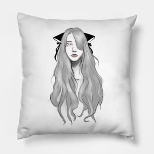 Black Cat Pillow