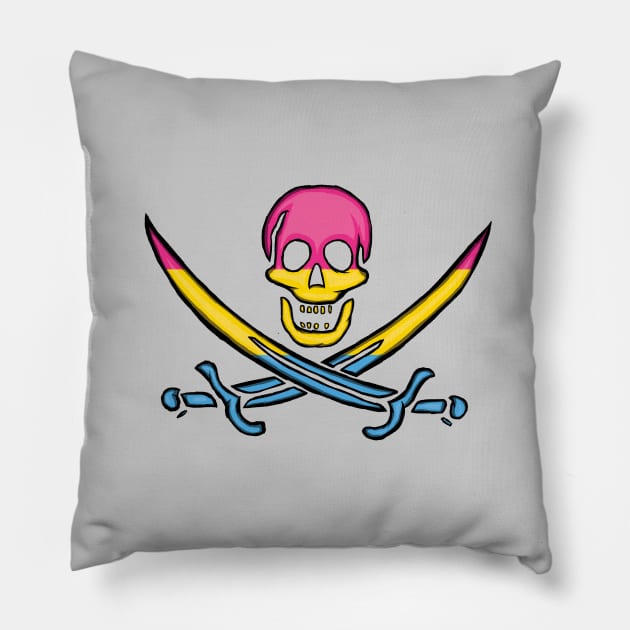 Pansexual Pirate Pride Pillow by BeSmartFightDirty