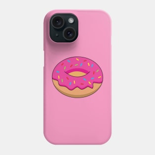 Strawberry Donut with Sprinkles Cartoon Phone Case