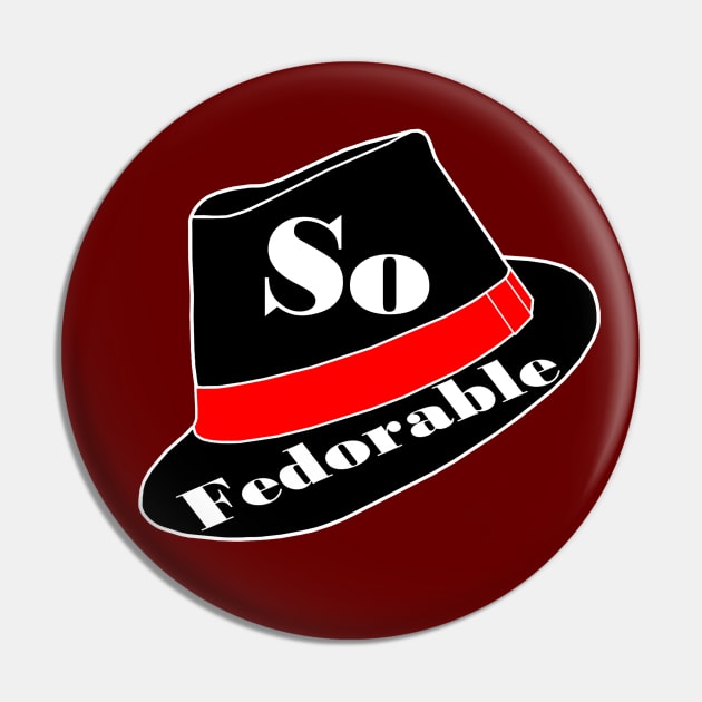 So Fedorable Hat Pin by Art by Deborah Camp