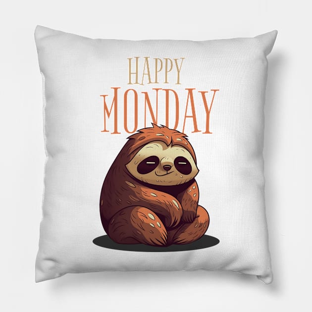 Happy monday! Pillow by adigitaldreamer