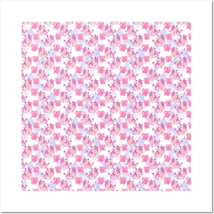pink shadow cow print Art Board Print for Sale by ameliab11