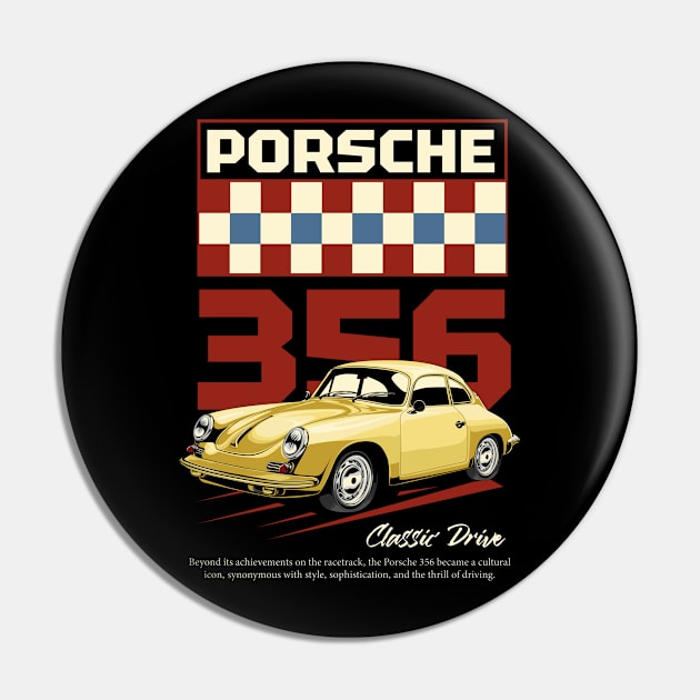 Porsche 356 Enthusiasts Pin by Harrisaputra