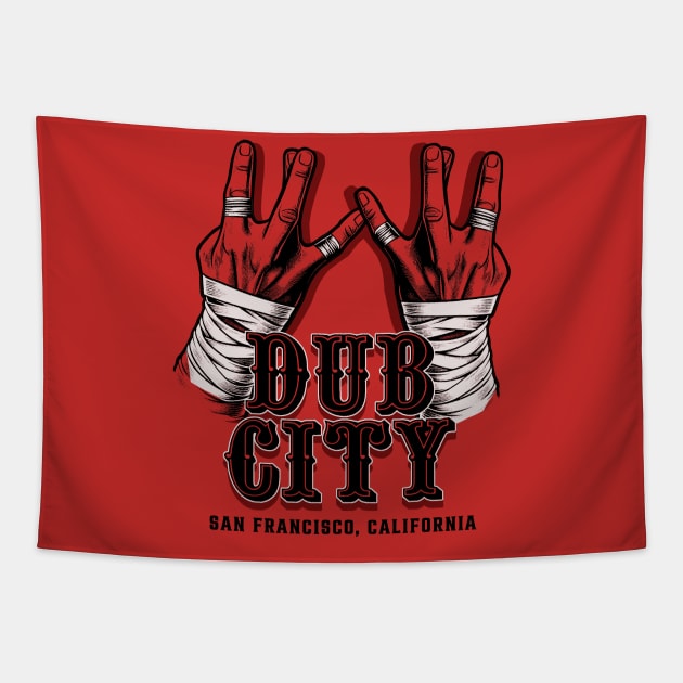 DUB CITY T-SHIRT Tapestry by PIXEL PUSHER