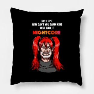 CoOf Call It Nightcore Old In Red Anime Wig (ny) Pillow