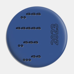 Morse Code 2023 Pin