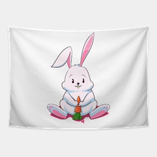 Rabbit Cute White Tapestry