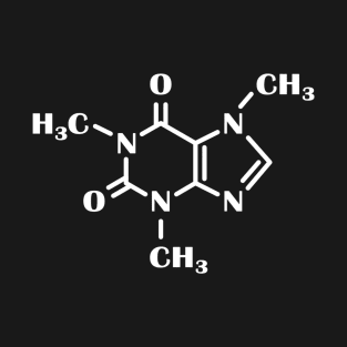 Caffeine Molecule For Barista Chemistry Teacher Scientist Premium T-Shirt