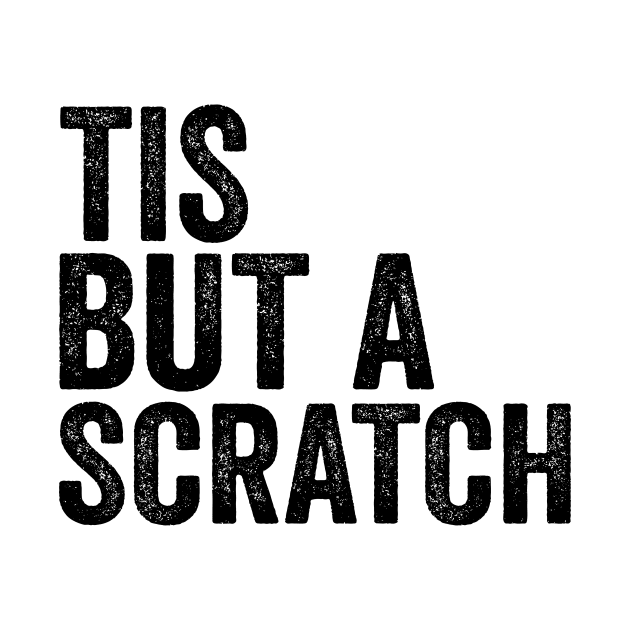 Tis But a Scratch - Text Style Black Font by Ipul The Pitiks