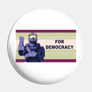 Helldivers 2 - For Democracy Pin