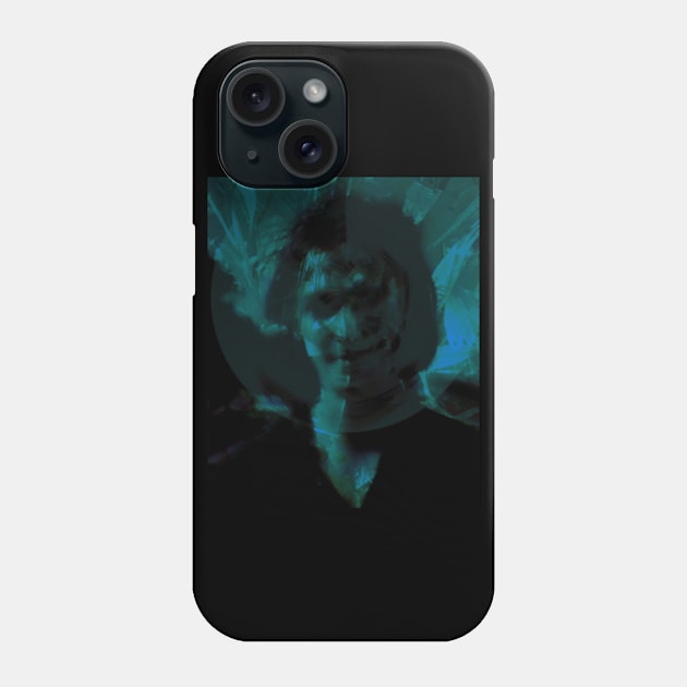 Portrait, digital collage and special processing. Man, like in night dreams. Demon. Aquamarine. Phone Case by 234TeeUser234