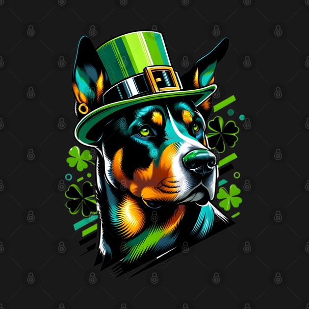 Deutscher Wachtelhund Celebrates Saint Patrick's Day by ArtRUs