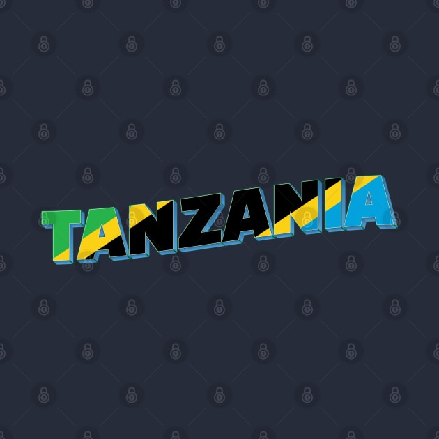 Tanzania vintage style retro souvenir by DesignerPropo