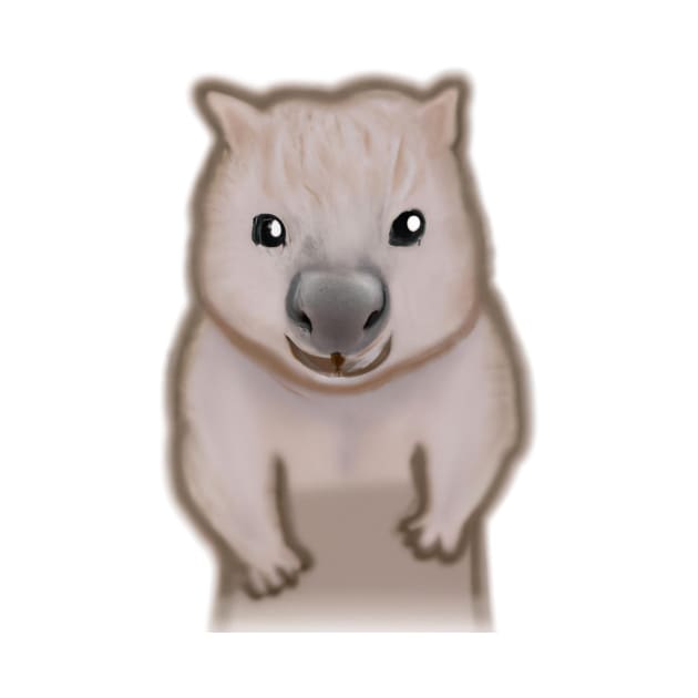 Cute Wombat Drawing by Play Zoo