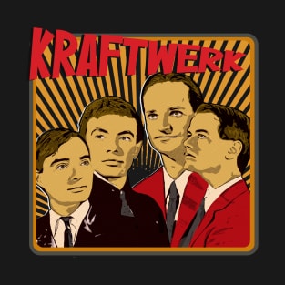 kraftwerk cartoon 80s T-Shirt