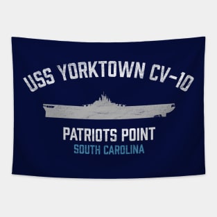 USS Yorktown CV-10 - Patriots Point - Mount Pleasant SC Tapestry