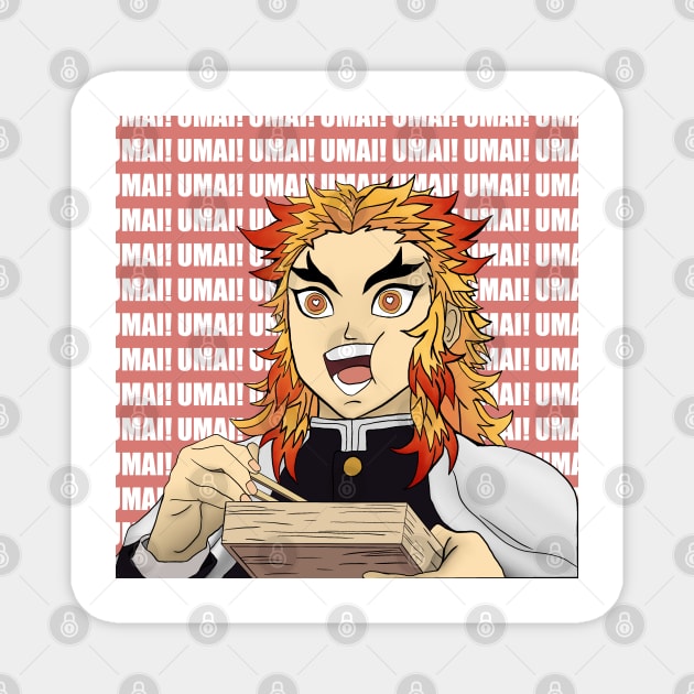 Flame Pillar Umai Magnet by madierobanske