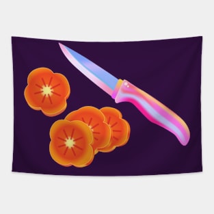 Persimmon Knife Tapestry