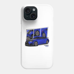 Blue Lexus RC-F RCF JDM Phone Case