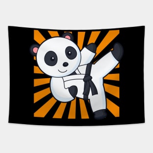 Karate Panda Funny Martial Arts Animal Children Tapestry